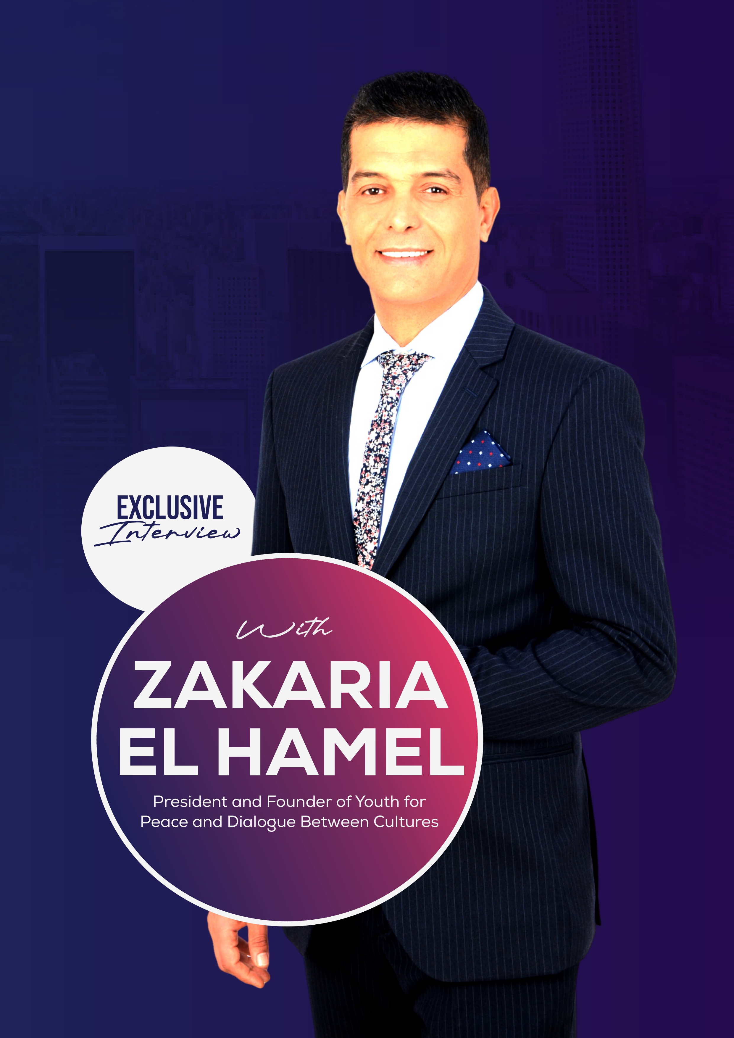 Zakaria El Hamel en couverture d'African Peace Magazine